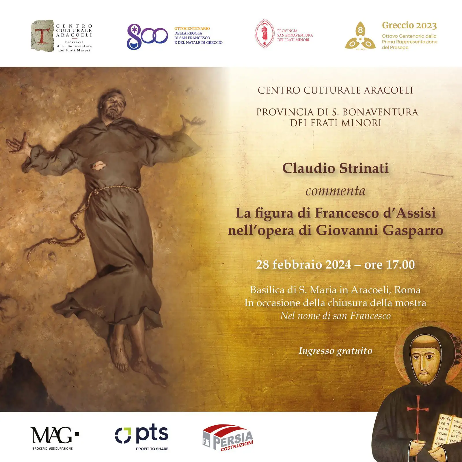 la figura di francesco commentata da claudio strinati